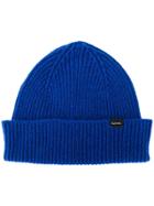 Paul Smith Logo Patch Beanie - Blue