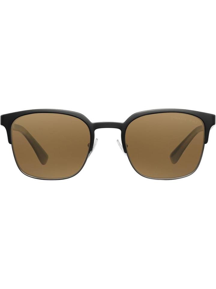 Prada Square Frame Sunglasses - Brown