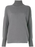 Incentive! Cashmere - Oversized Turtle Neck Sweater - Women - Cashmere - S, Grey, Cashmere
