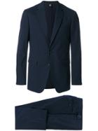 Burberry Microcheck Slim Fit Suit - Blue