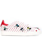 Moa Master Of Arts Cartoon Print Trainers - White