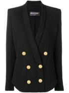 Balmain Double-breasted Fitted Blazer - Black