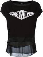 Diesel 'morenoize' Print T-shirt, Women's, Size: Large, Black, Cotton/viscose