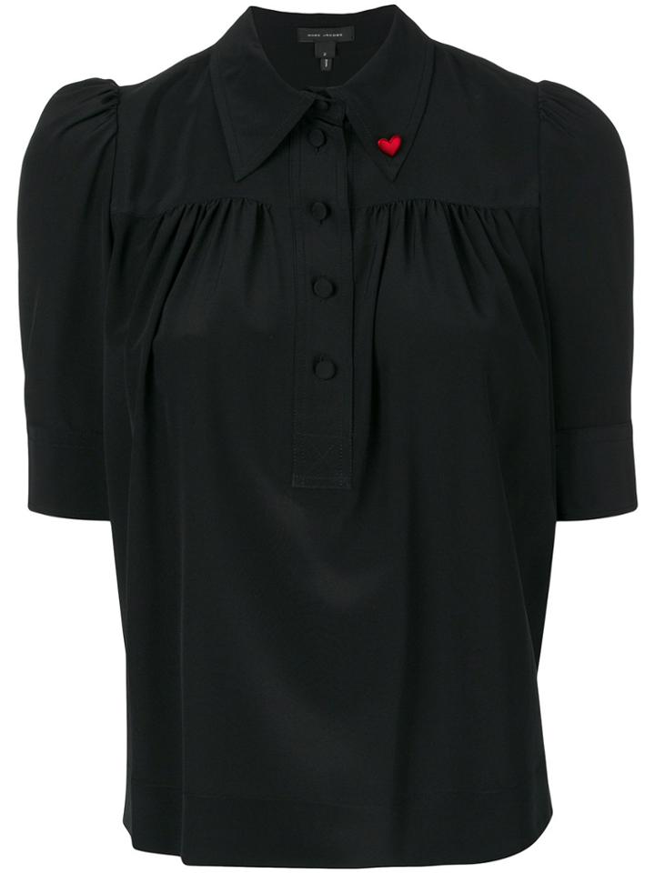 Marc Jacobs Heart Pin Blouse - Black