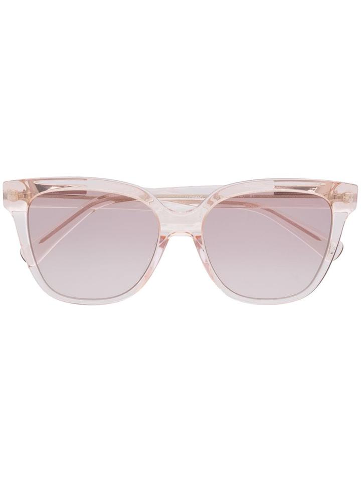 Longchamp Clear Frame Sunglasses - Pink