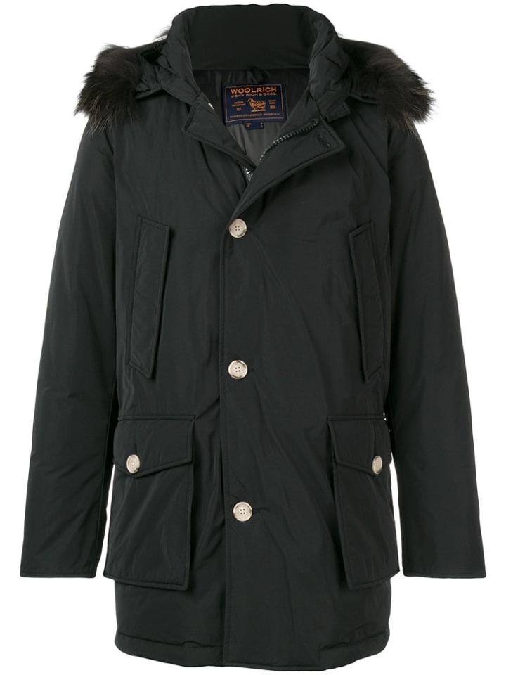 Woolrich Padded Parka Coat - Black