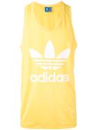 Adidas Originals - Trefoil Tank Top - Men - Polyester - L, Yellow/orange, Polyester