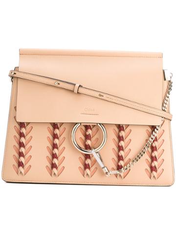 Chloé - Faye Shoulder Bag - Women - Calf Leather - One Size, Pink/purple, Calf Leather