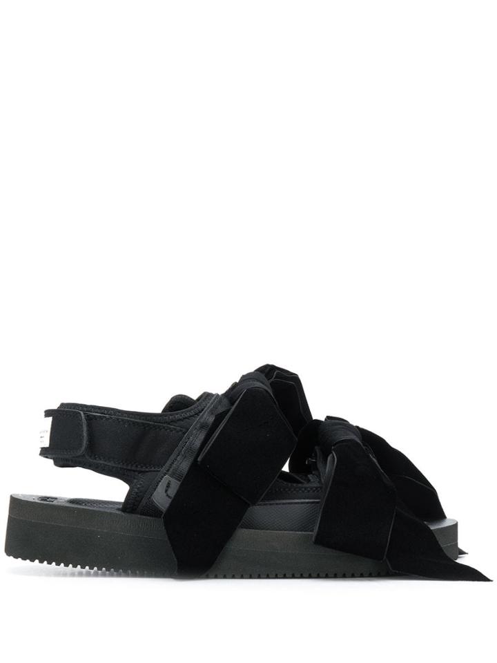 Cecilie Bahnsen X Suicoke Bow Embellished Strappy Sandals - Black