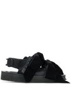 Cecilie Bahnsen X Suicoke Bow Embellished Strappy Sandals - Black