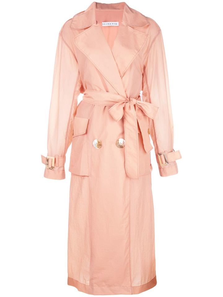 Rejina Pyo Belted Trench Coat - Pink