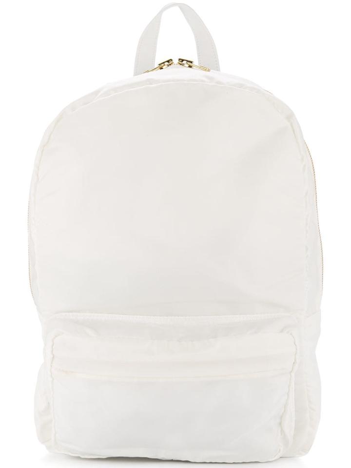Tu Es Mon Trésor Tuck Ribbon Backpack - White