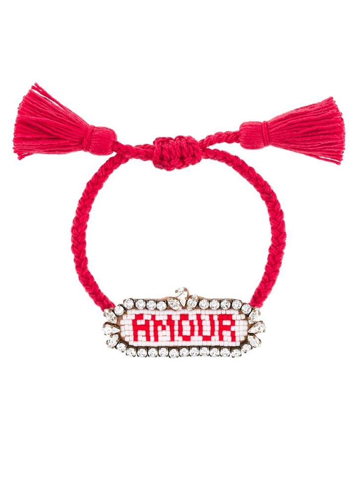 Shourouk 'amour' Beaded Bracelet