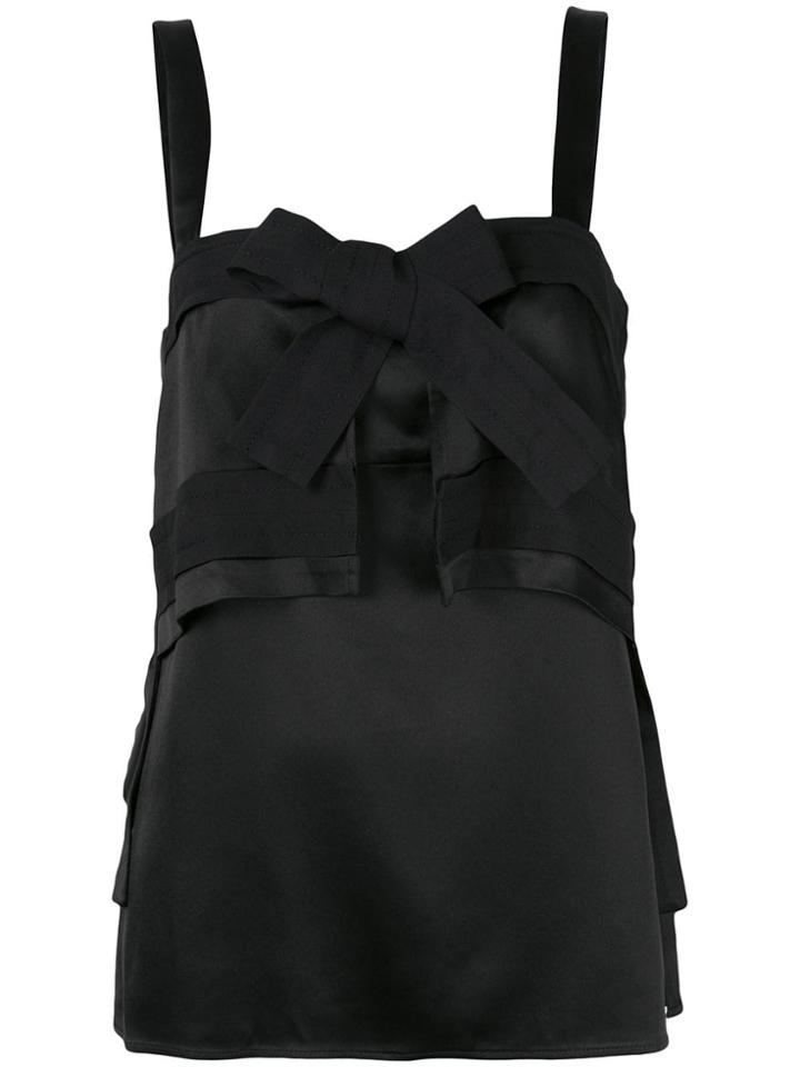3.1 Phillip Lim Bow Front Tank Top - Black