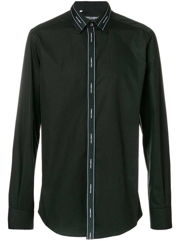 Dolce & Gabbana Logo Patch Shirt - Black