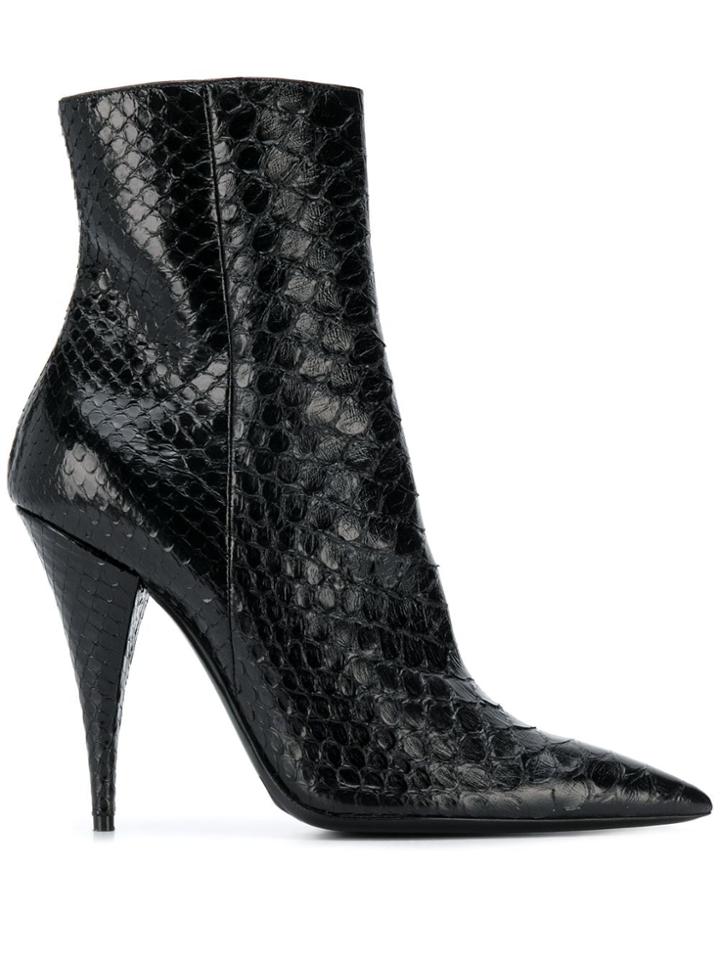 Saint Laurent Kiki 110 Boots - Black