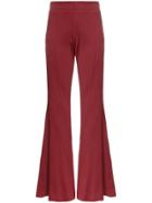 Mugler Flared Stretch Wool Trousers