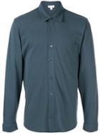 Sunspel Pique Relaxed Shirt - Blue