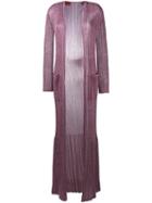 Missoni Long Lurex Cardigan, Women's, Size: 42, Pink/purple, Polyester/cupro/viscose