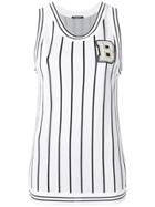 Balmain Embellished B Tank Top - White