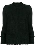 Rick Owens Chunky Knit Sweater - Black