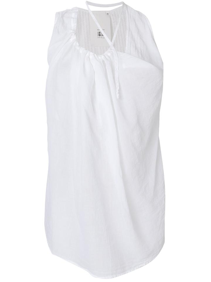 Lost & Found Rooms Draped Racer-back Tank Top - White