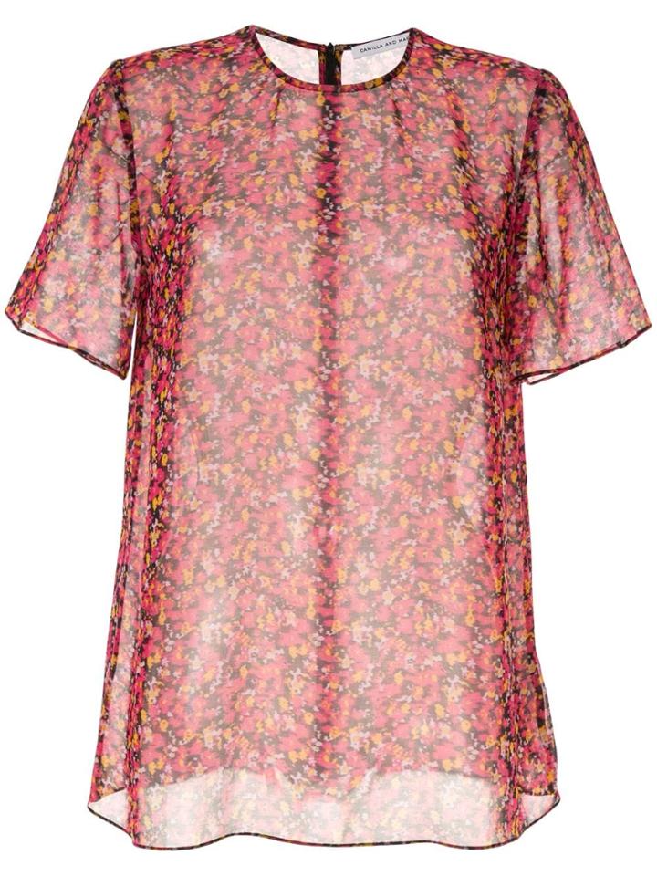 Camilla And Marc Lilia Sheer T-shirt - Red