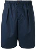 Marni Drawcord Shorts, Men's, Size: 50, Blue, Cotton