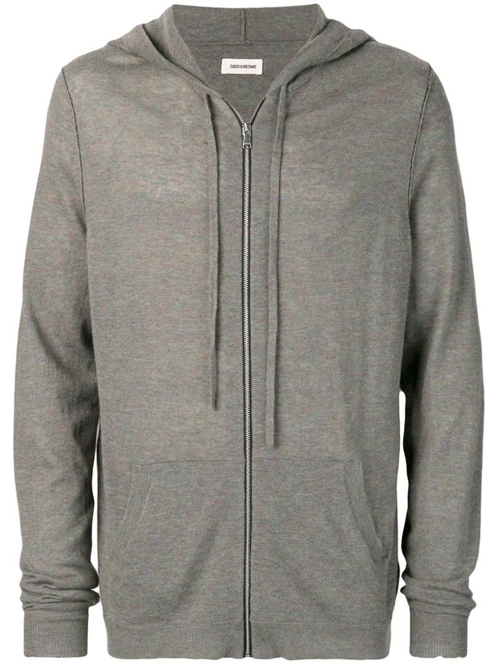 Zadig & Voltaire Clash Cashmere Hoodie - Grey