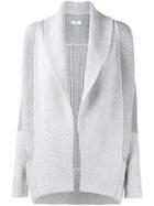 Vince Ribbed Cardigan, Women's, Size: Medium, Grey, Cashmere/wool