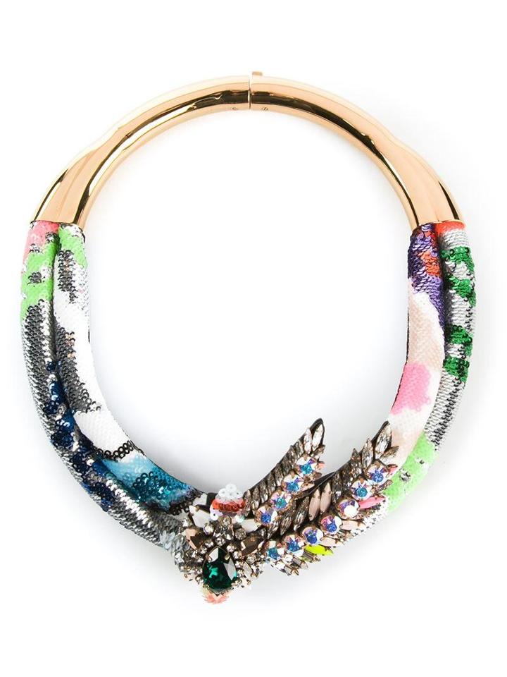 Shourouk Double 'aigrette' Necklace