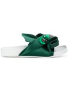 No21 Embellished Bow Sandals - Green