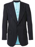 Dolce & Gabbana Pinstripe Suit Jacket - Blue