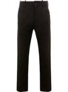 Ann Demeulemeester Shredded Texture Trousers, Men's, Size: Xs, Black, Cotton/linen/flax/nylon/virgin Wool