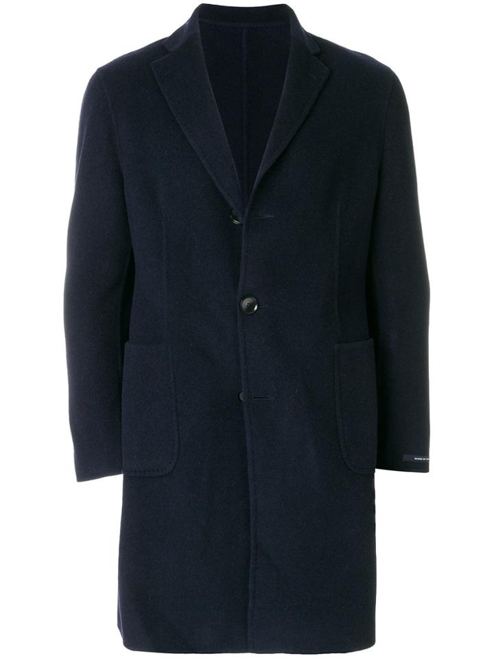 Tagliatore Single Breasted Coat - Blue