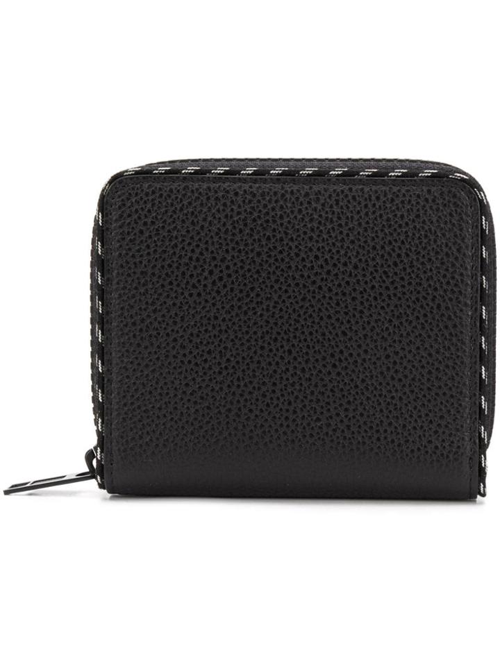 Maison Margiela Stippled Trim Wallet - Black
