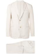 Boglioli - Classic Slim Fitting Suit - Men - Cotton/linen/flax/cupro - 48, Nude/neutrals, Cotton/linen/flax/cupro
