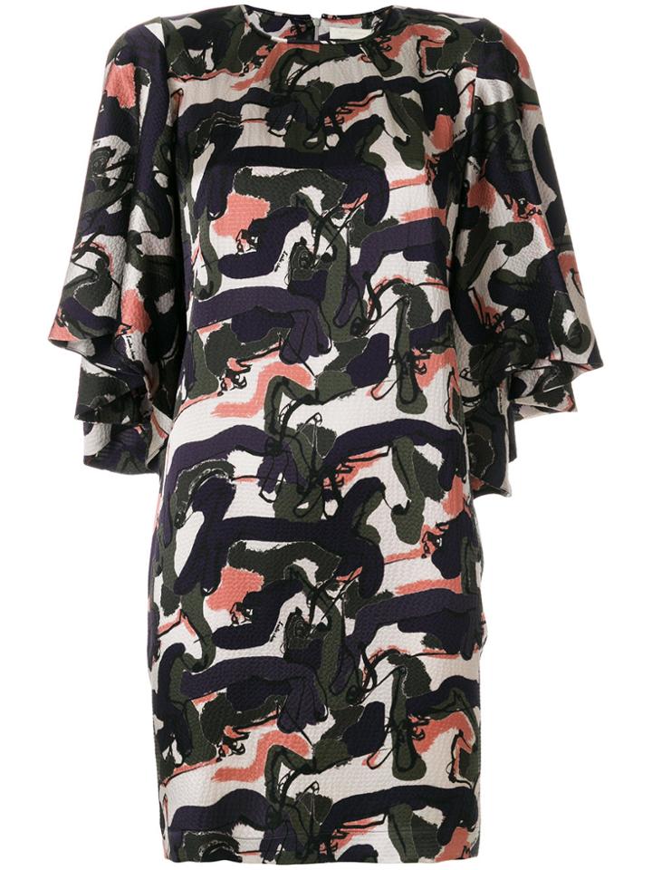 L'autre Chose Camouflage Print Dress - Multicolour