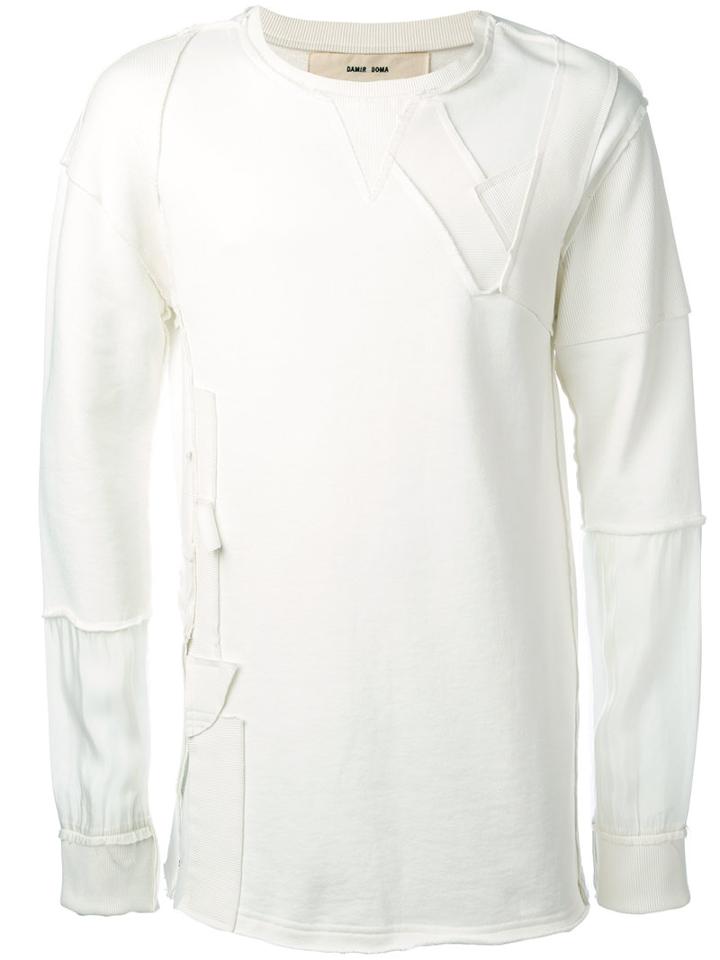 Damir Doma - Wade Sweater - Men - Cotton/cupro - Xl, Nude/neutrals, Cotton/cupro