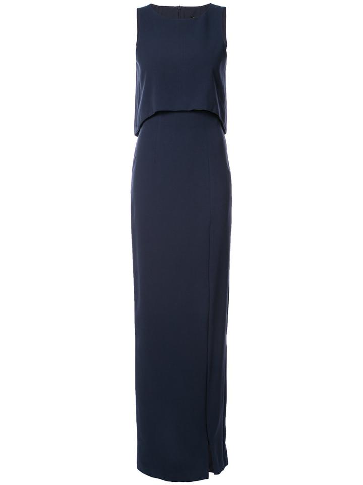 Black Halo Straight-fit Gown - Blue
