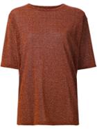 Mm6 Maison Margiela Metallic Effect T-shirt