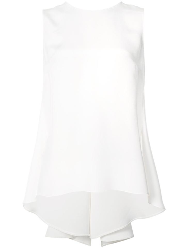 Adam Lippes Rear Bow Tie Blouse - White
