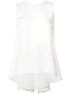Adam Lippes Rear Bow Tie Blouse - White