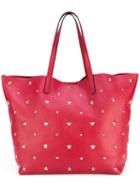 Red Valentino - Star Studded Shopping Bag - Women - Calf Leather - One Size, Calf Leather