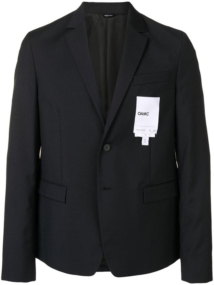 Oamc Logo Patch Blazer - Blue
