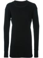 11 By Boris Bidjan Saberi Long Sweatshirt, Men's, Size: Medium, Black, Cotton