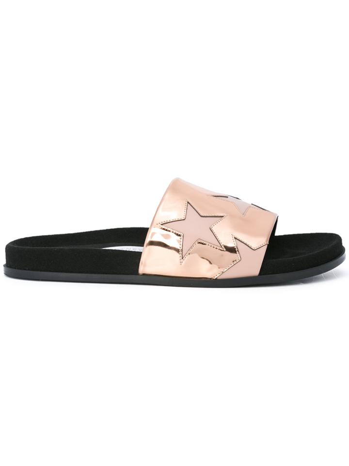 Stella Mccartney Stars Slides - Metallic