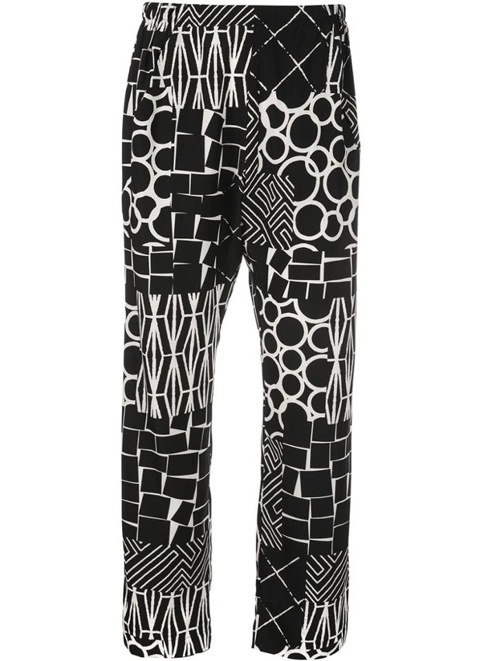 Zero + Maria Cornejo All-over Print Trousers - Black