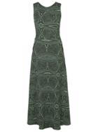 Lilly Sarti Knit Maxi Dress, Women's, Size: 42, Green, Elastodiene/polyamide/polyester