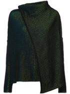 Issey Miyake Embroidered Knitted Top - Black